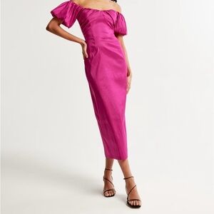 NWT Abercrombie Off-Shoulder Dress
